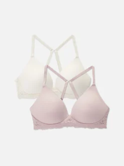 Soutiens-Gorge|Primark Lot De 2 Soutiens-gorge D'intérieur Sans Armatures Rose