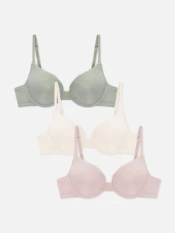 Soutiens-Gorge|Primark Lot De 3 Soutiens-gorge Push-up En Microfibre Vert clair