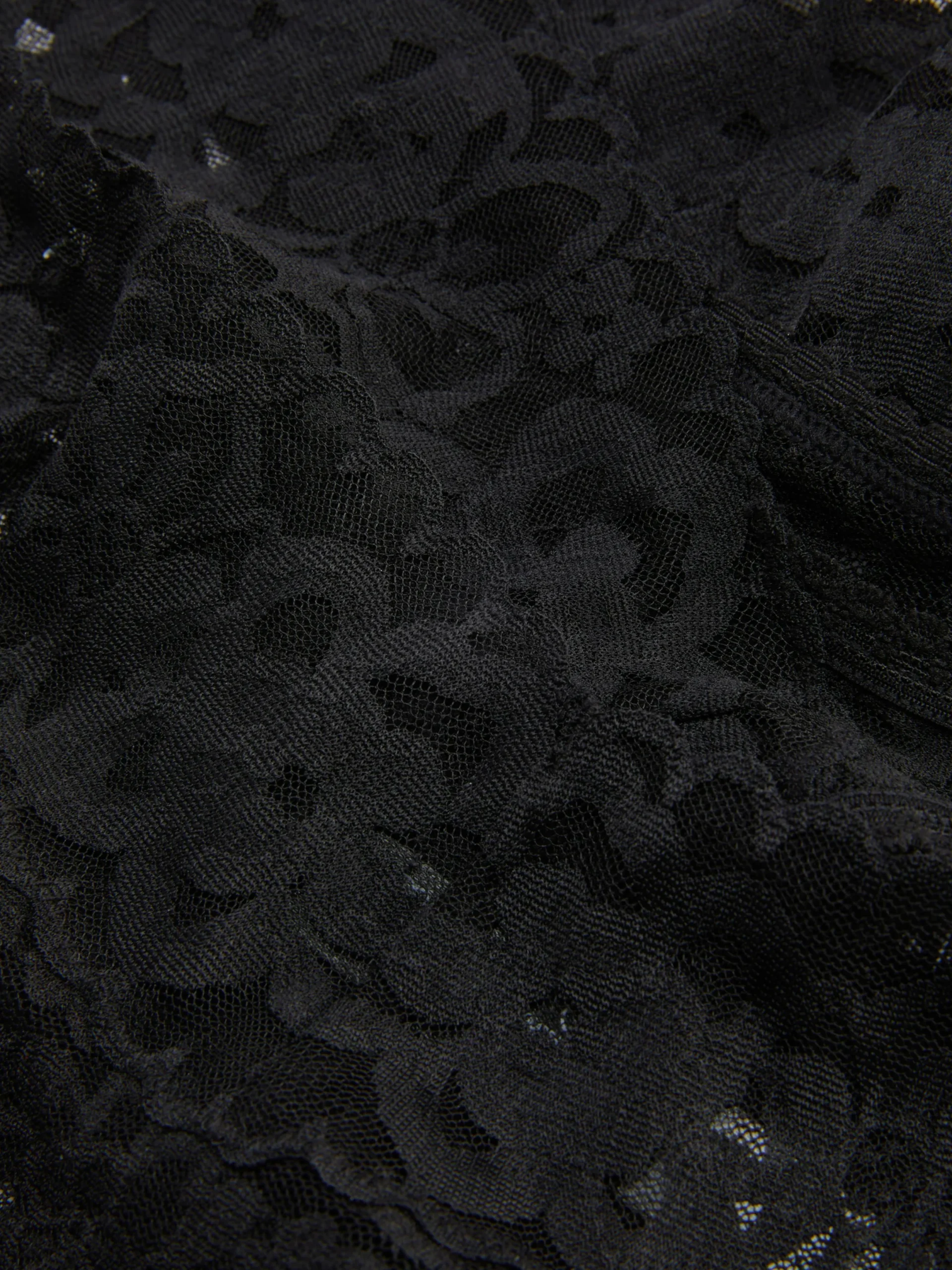 Culotte|Primark Lot De 3 Strings Bandeau En Dentelle Essential Noir