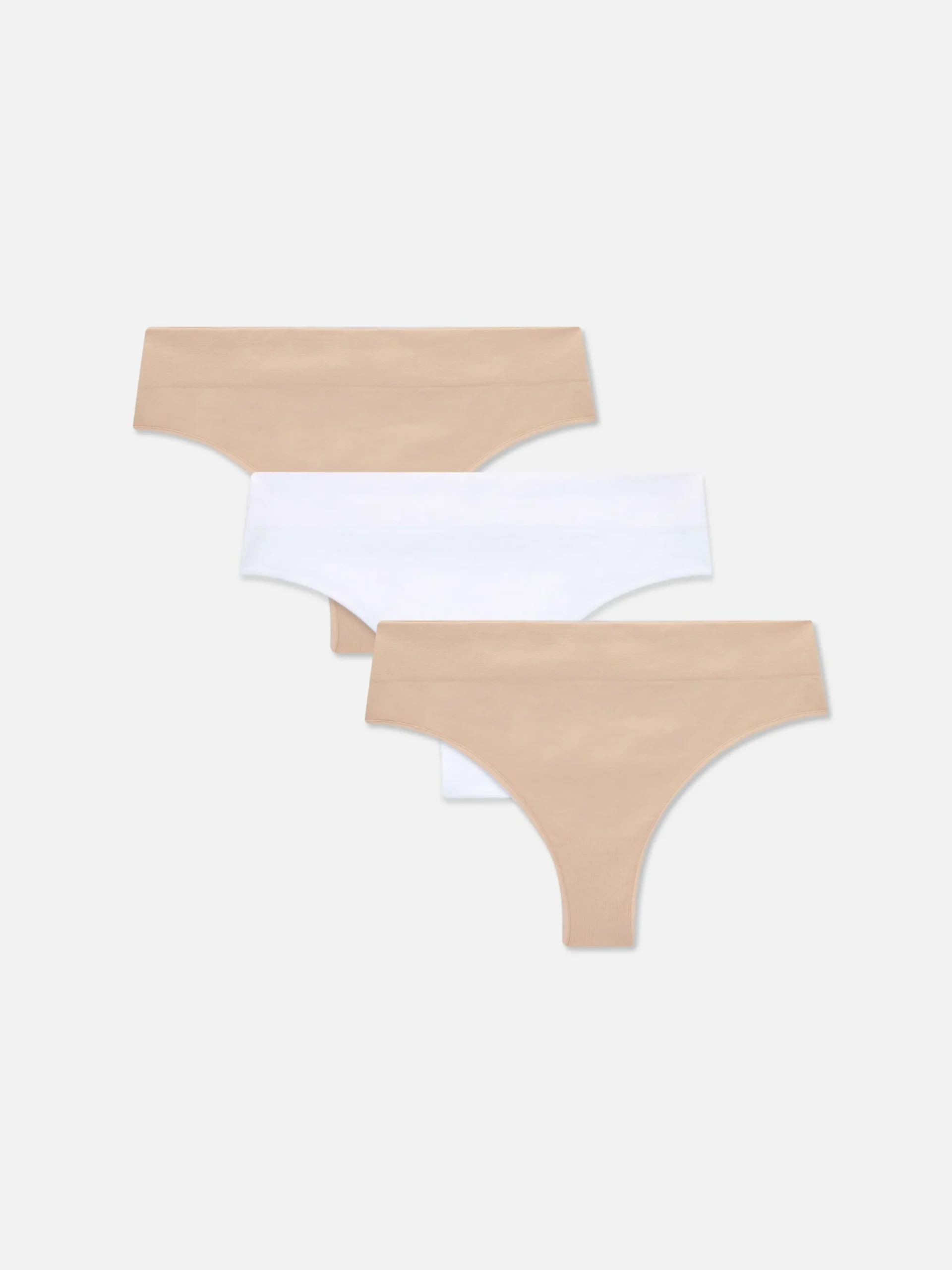 Culotte|Primark Lot De 3 Strings Sans Couture Taupe