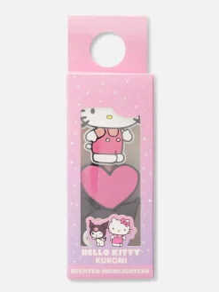 Crayons De Couleur|Primark Lot De 2 Surligneurs Parfumés Hello Kitty Et Kuromi Rouge