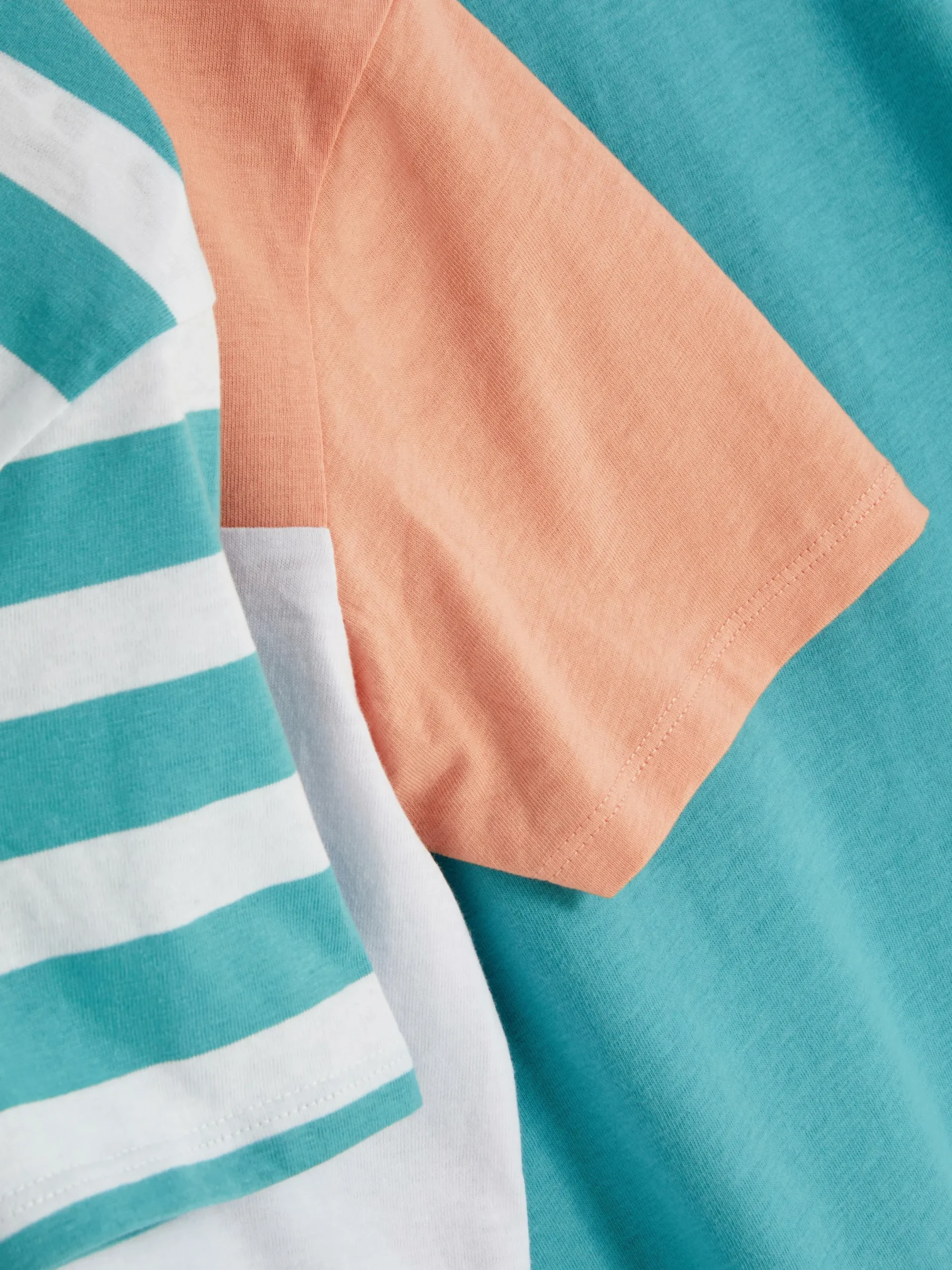 Hauts Et T-Shirts|Primark Lot De 3 T-shirts à Imprimés Variés Corail