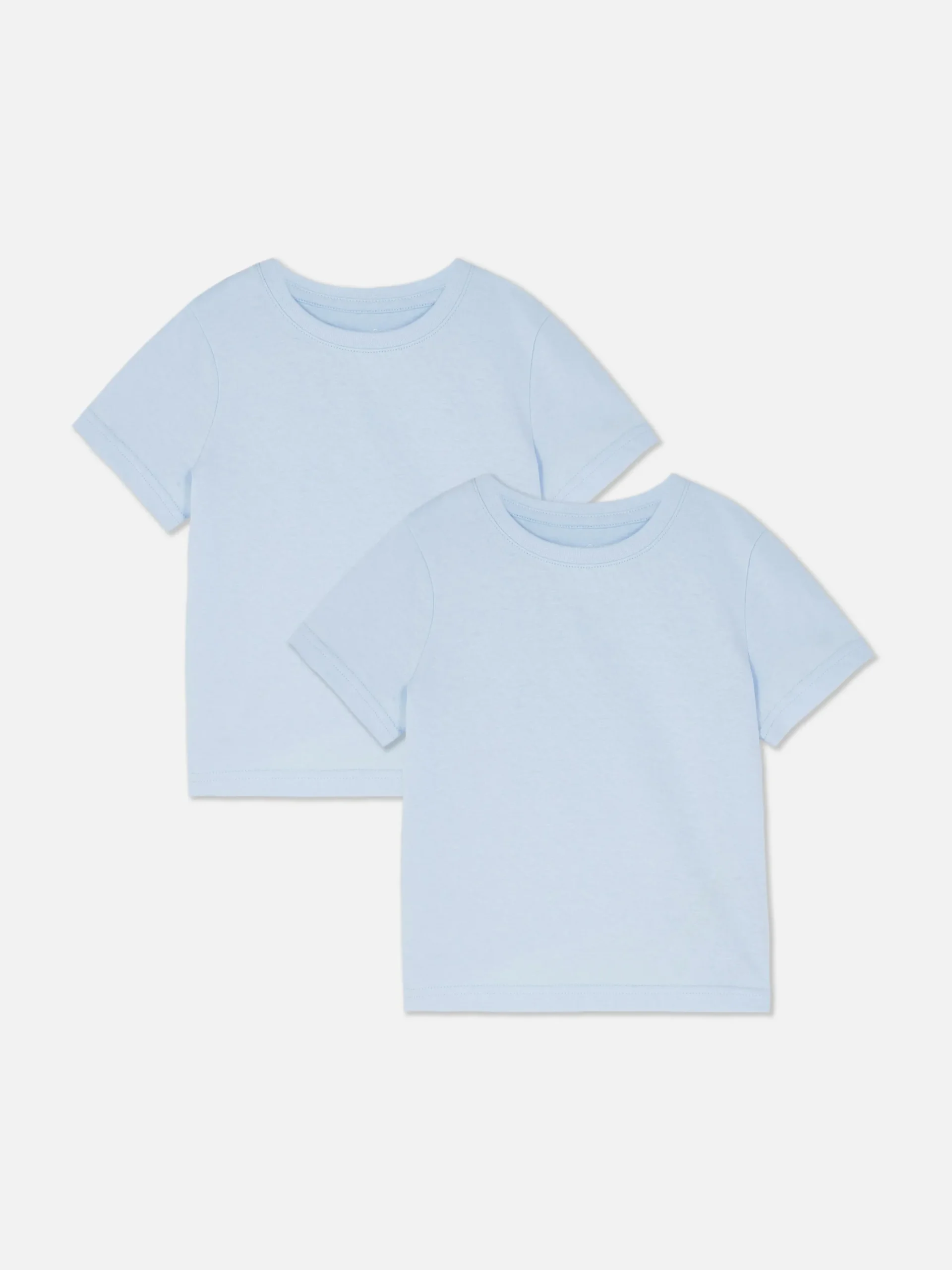 Hauts Et T-Shirts|Primark Lot De 2 T-shirts D'école à Manches Courtes Bleu clair