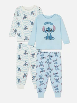 Pyjamas Et Vêtements De Nuit|Pyjamas Et Vêtements De Nuit|Primark Lot De 2 pyjamas à Manches Longues Disney Lilo & Stitch Bleu