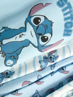 Pyjamas Et Vêtements De Nuit|Pyjamas Et Vêtements De Nuit|Primark Lot De 2 pyjamas à Manches Longues Disney Lilo & Stitch Bleu