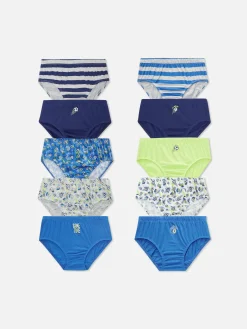 Sous-Vêtement|Primark Lot De 10 slips Graphiques Football Multicolore