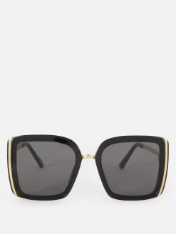 Lunettes De Soleil|Primark Lunettes De Soleil Oversize à Monture épaisse Noir