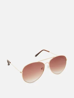 Lunettes De Soleil|Primark Lunettes De Soleil Rondes Teintées Marron