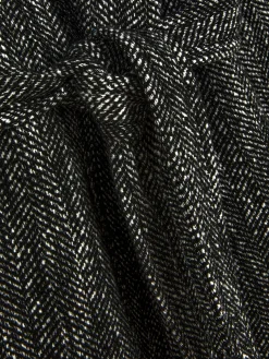 Manteaux Et Vestes|Primark Manteau à Chevrons Avec Ceinture Noir/Blanc