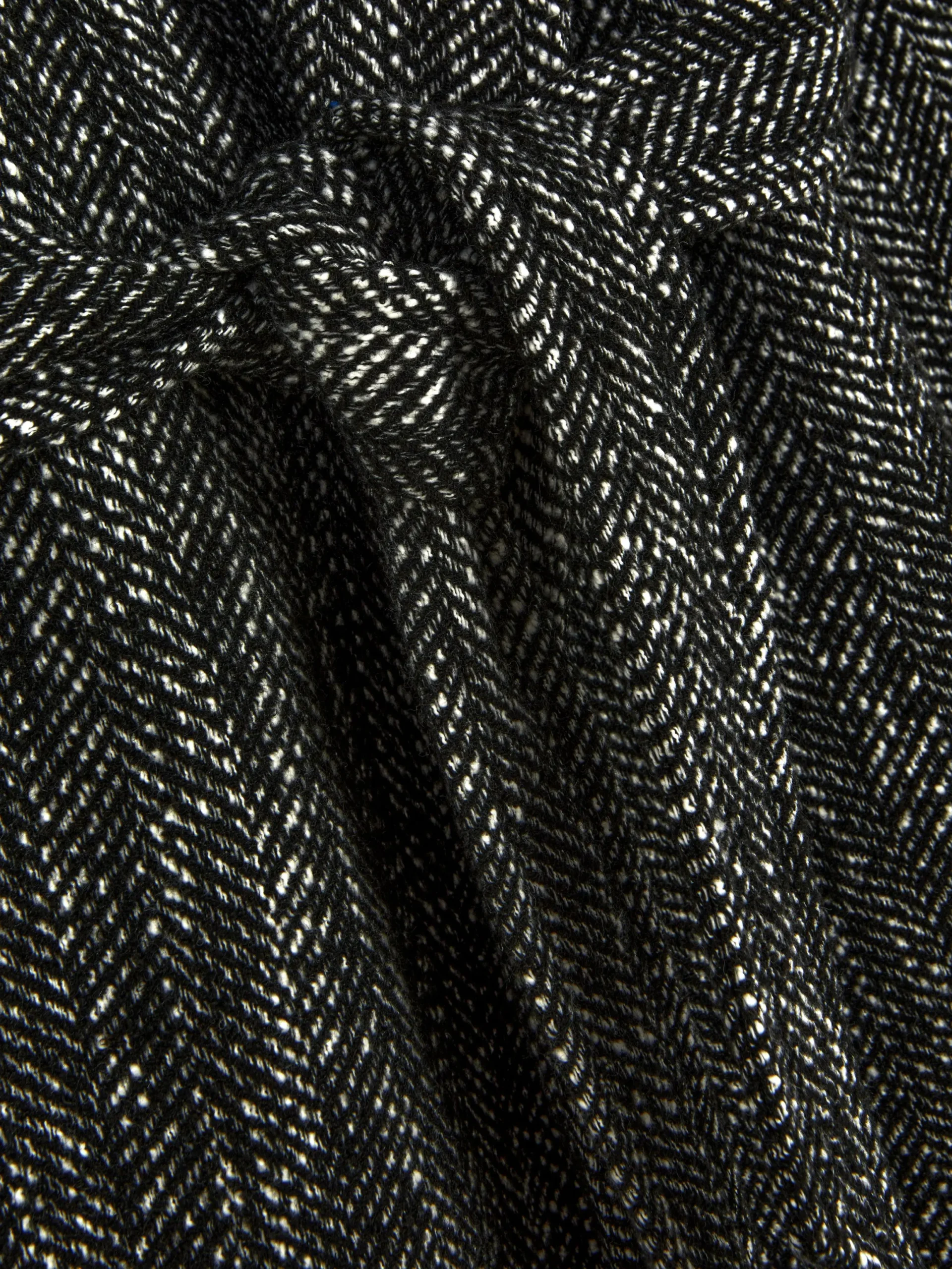 Manteaux Et Vestes|Primark Manteau à Chevrons Avec Ceinture Noir/Blanc