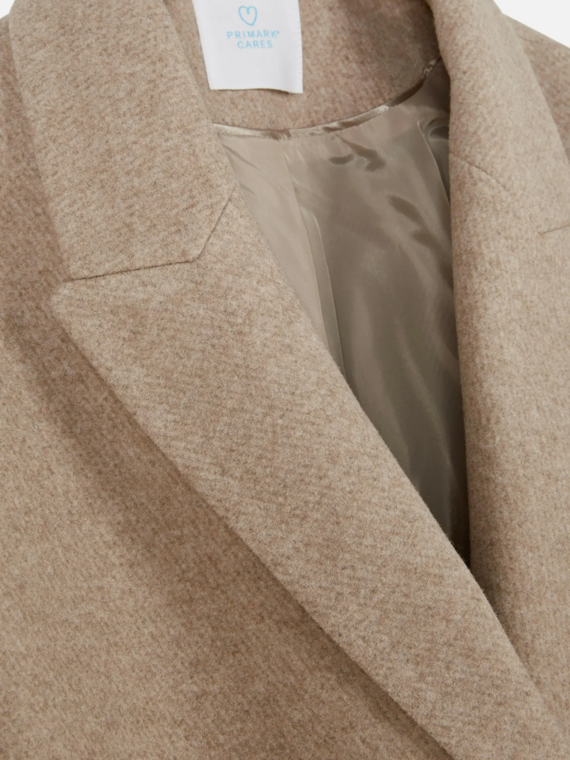 Manteaux Et Vestes|Primark Manteau Croisé En Sergé Écru