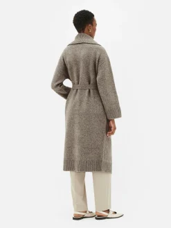 Pulls Et Gilets|Primark Manteau-cardigan Long Tricoté Taupe