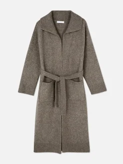 Pulls Et Gilets|Primark Manteau-cardigan Long Tricoté Taupe
