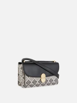 Sacs Et Porte-Monnaie|Primark Mini Sac à Bandoulière Monogramme Noir