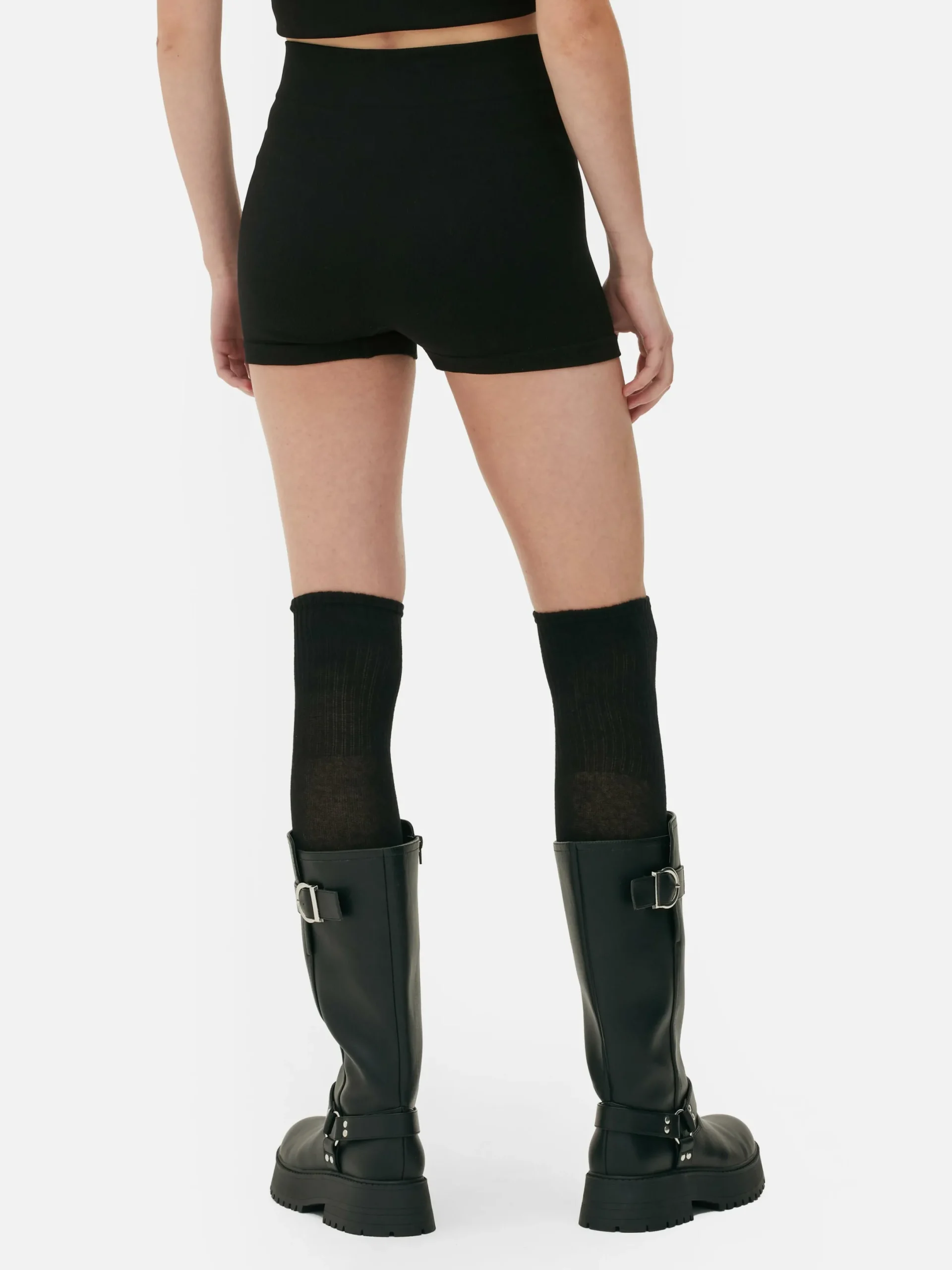 Shorts|Primark Mini Short Sans Coutures Rita Ora Noir