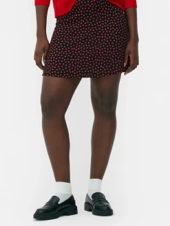Jupes|Primark Mini-jupe à Zip Latéral Rouge foncé