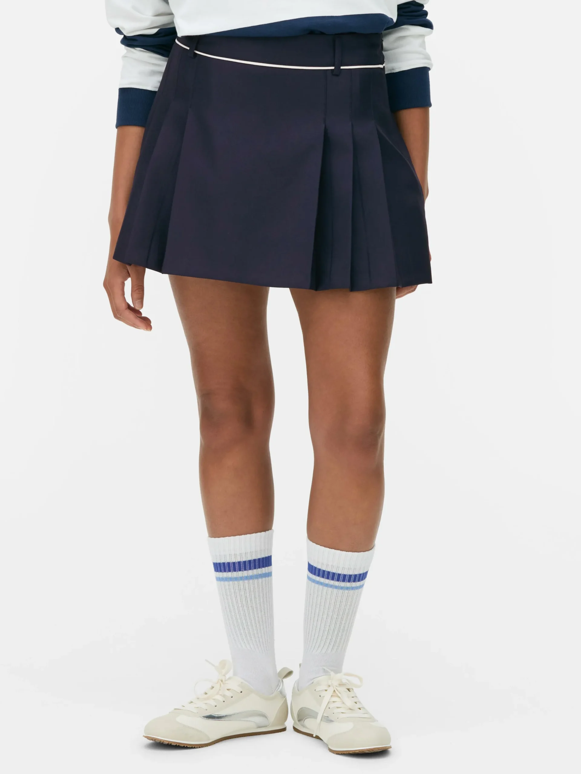 Jupes|Primark Mini-jupe De Tennis Plissée Bleu marine