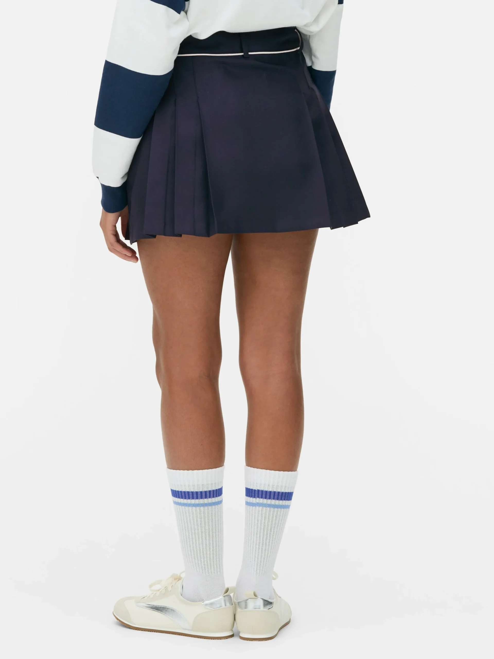 Jupes|Primark Mini-jupe De Tennis Plissée Bleu marine