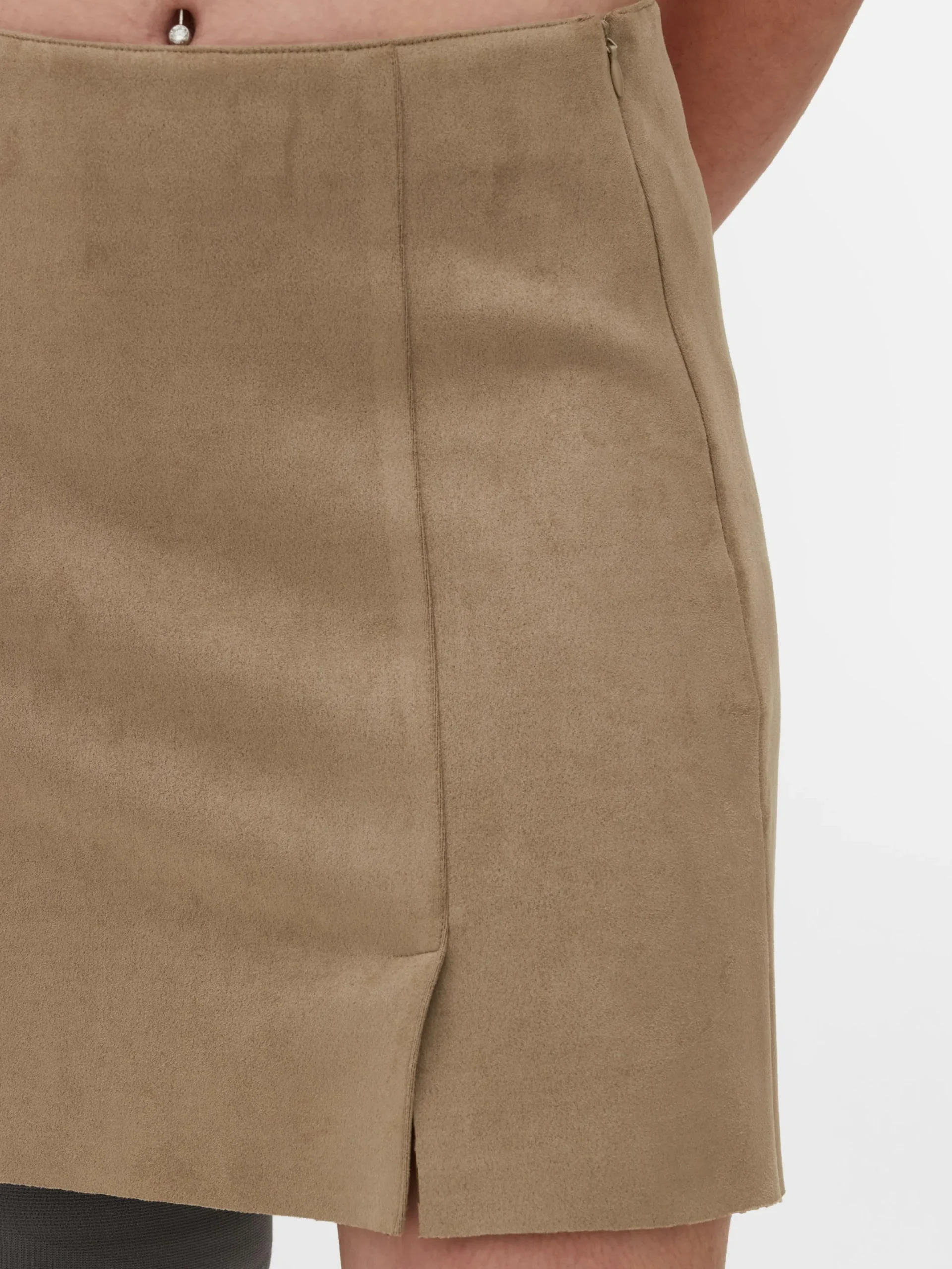 Jupes|Primark Mini-jupe En Suédine Beige