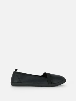 Baskets|Primark Mocassins à Enfiler En Simili Cuir Noir
