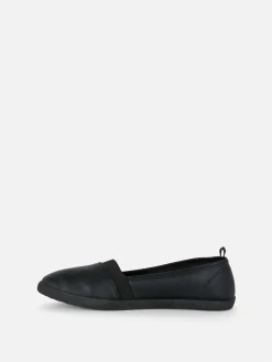 Baskets|Primark Mocassins à Enfiler En Simili Cuir Noir