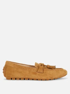 Ballerines|Primark Mocassins à Pampilles Fauve