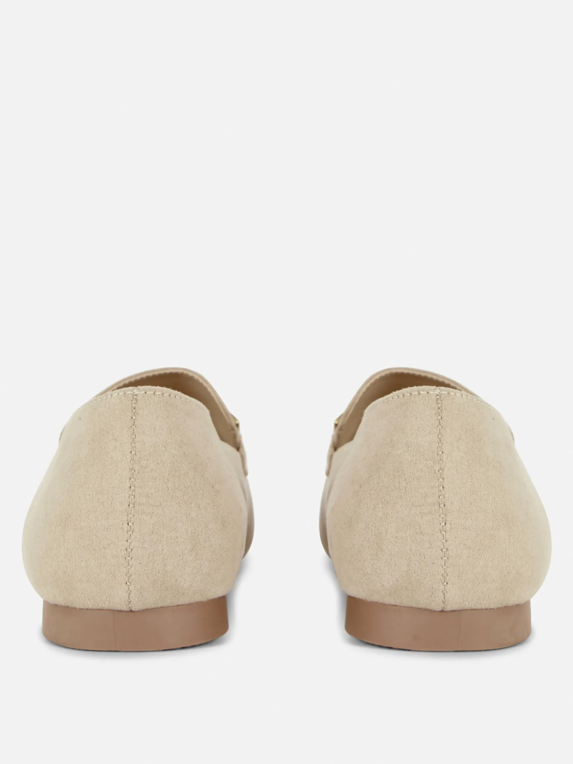 Ballerines|Primark Mocassins Avec Chaîne - Pointure Large Naturel