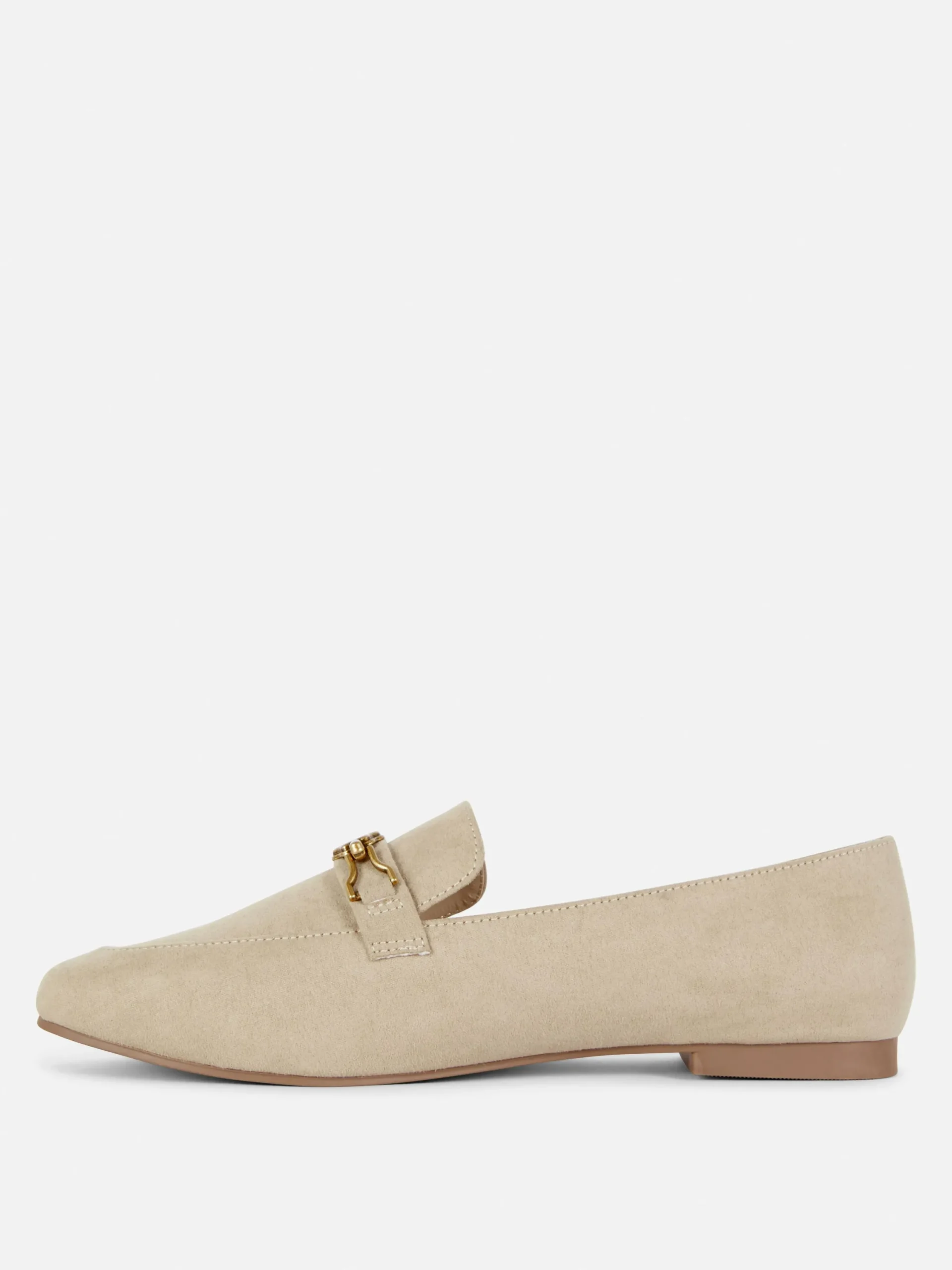 Ballerines|Primark Mocassins Avec Chaîne - Pointure Large Naturel
