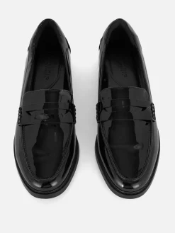 Ballerines|Primark Mocassins En Simili Cuir Noir