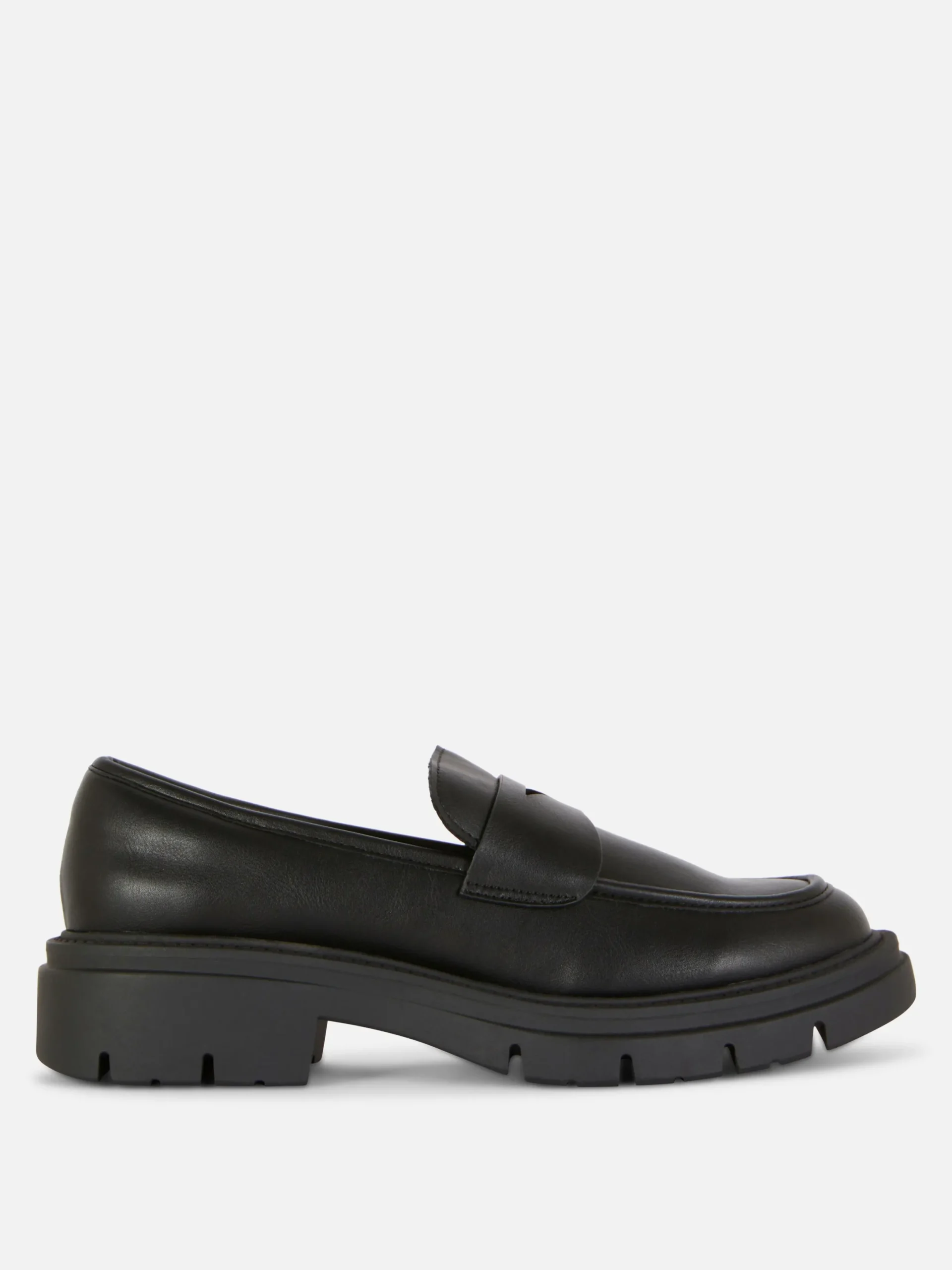 Ballerines|Primark Mocassins En Simili Cuir à Semelle épaisse Noir