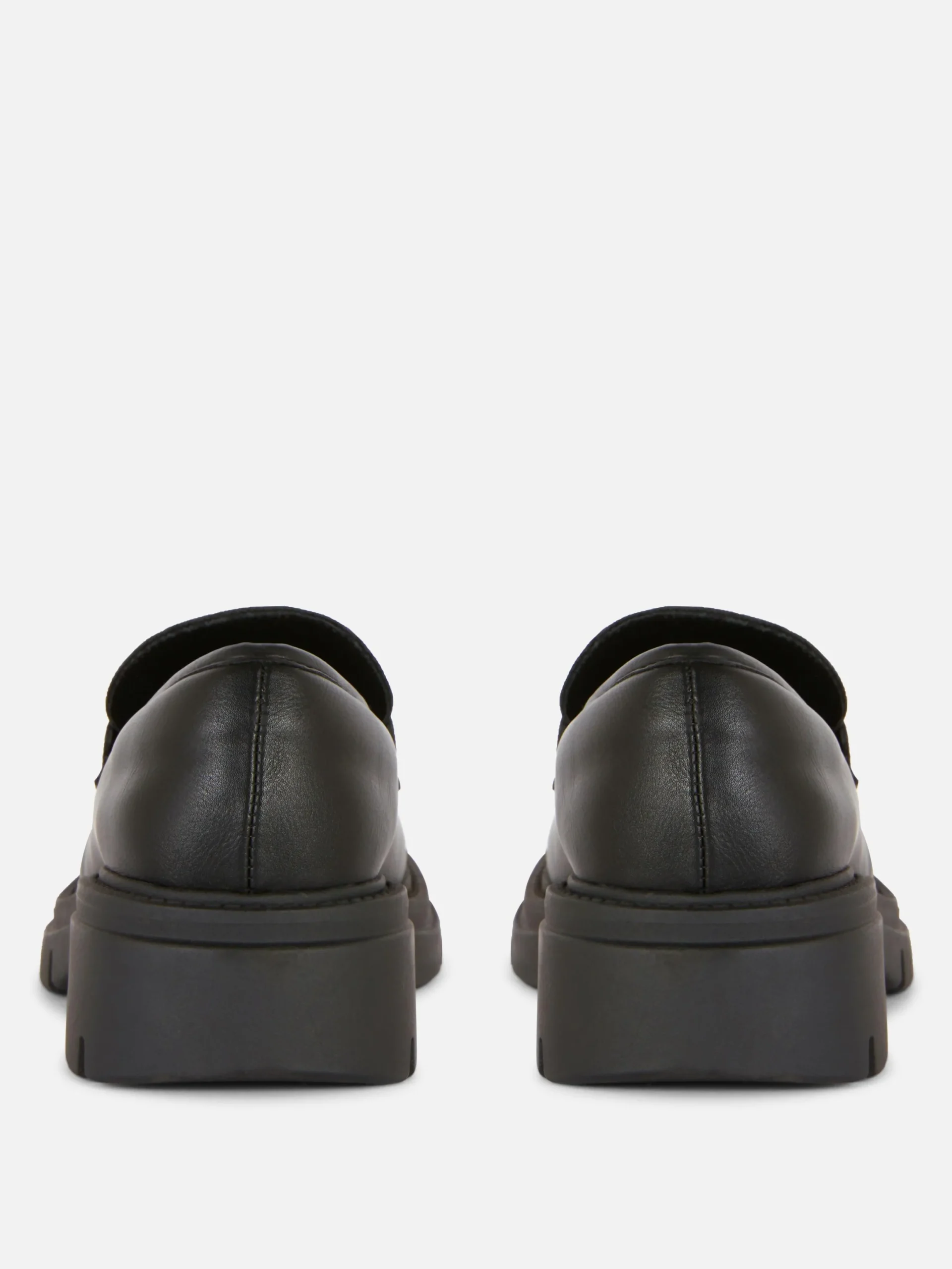 Ballerines|Primark Mocassins En Simili Cuir à Semelle épaisse Noir