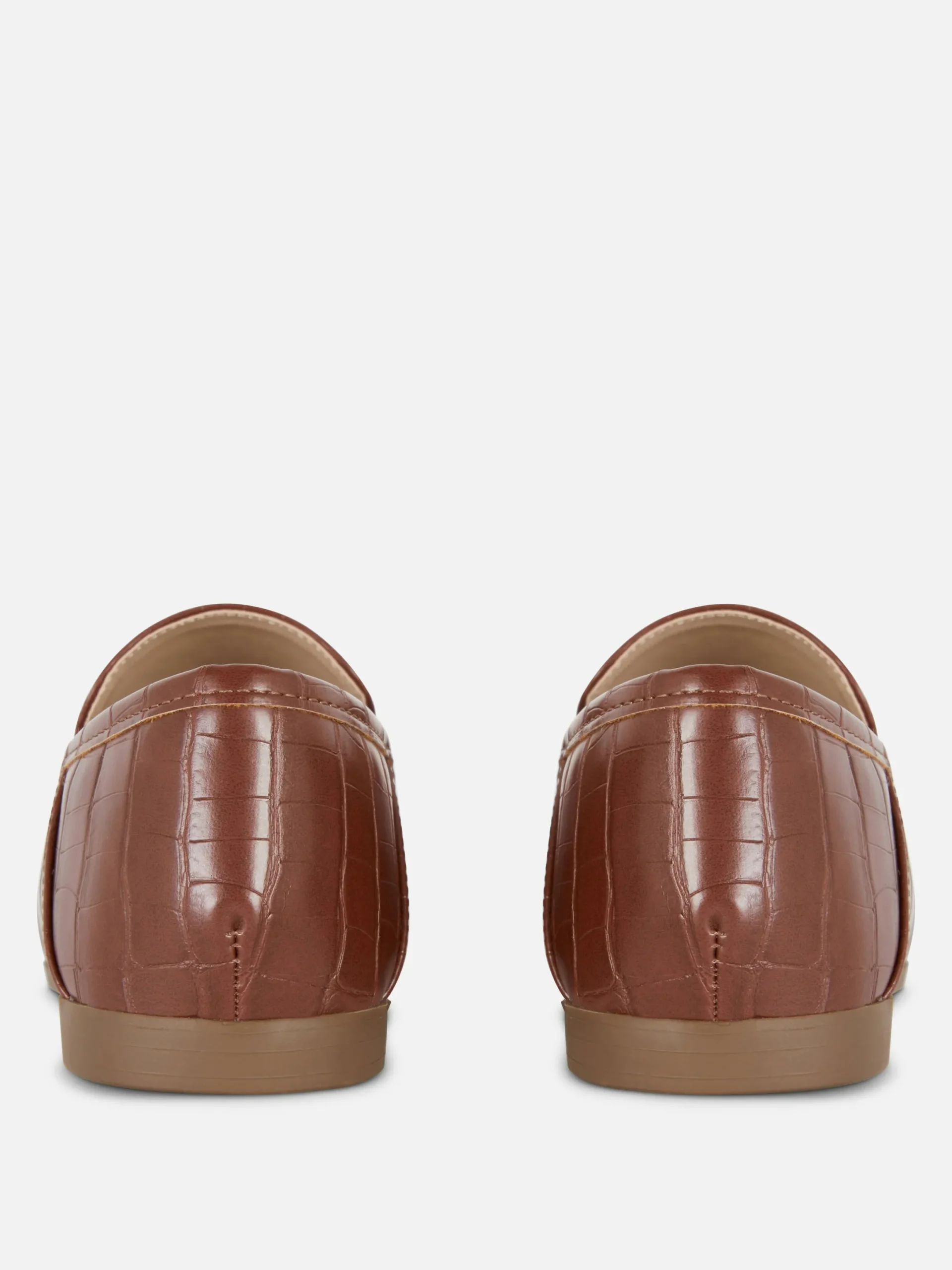 Ballerines|Primark Mocassins En Simili Cuir à Mors Marron