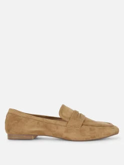 Ballerines|Primark Mocassins En Suédine Fauve