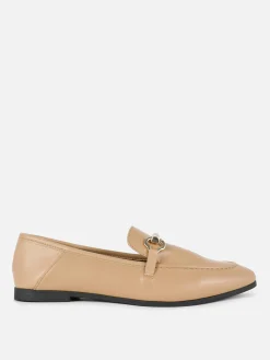 Ballerines|Primark Mocassins Habillés à Mors Fauve