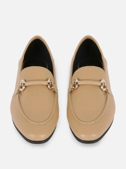 Ballerines|Primark Mocassins Habillés à Mors Fauve