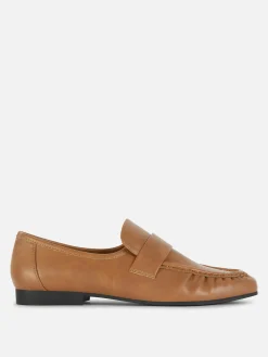 Ballerines|Primark Mocassins Ruchés Rita Ora Fauve