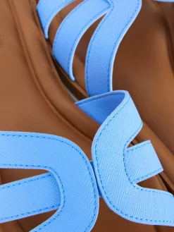 Sandales|Primark Mules à Lanières En Simili Cuir Bleu clair