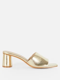 Chaussures À Talons|Primark Mules à Talon Bloc Doré