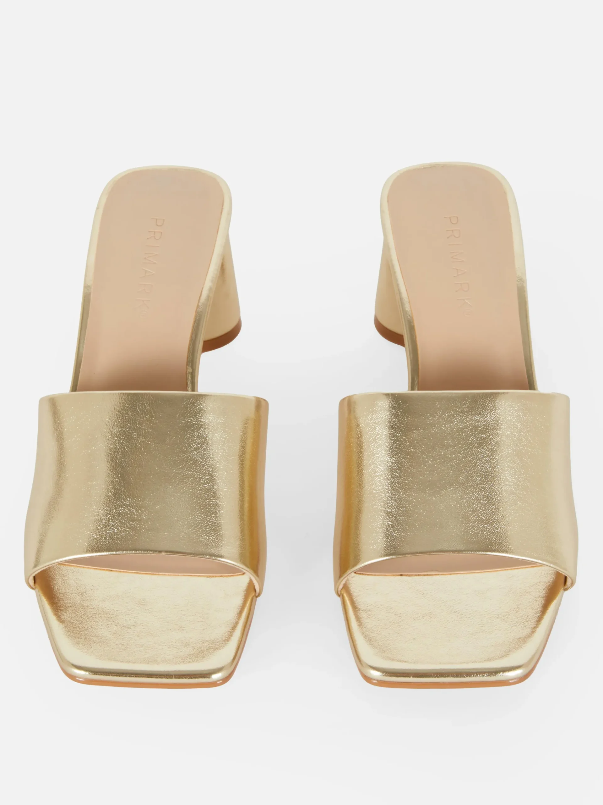 Chaussures À Talons|Primark Mules à Talon Bloc Doré