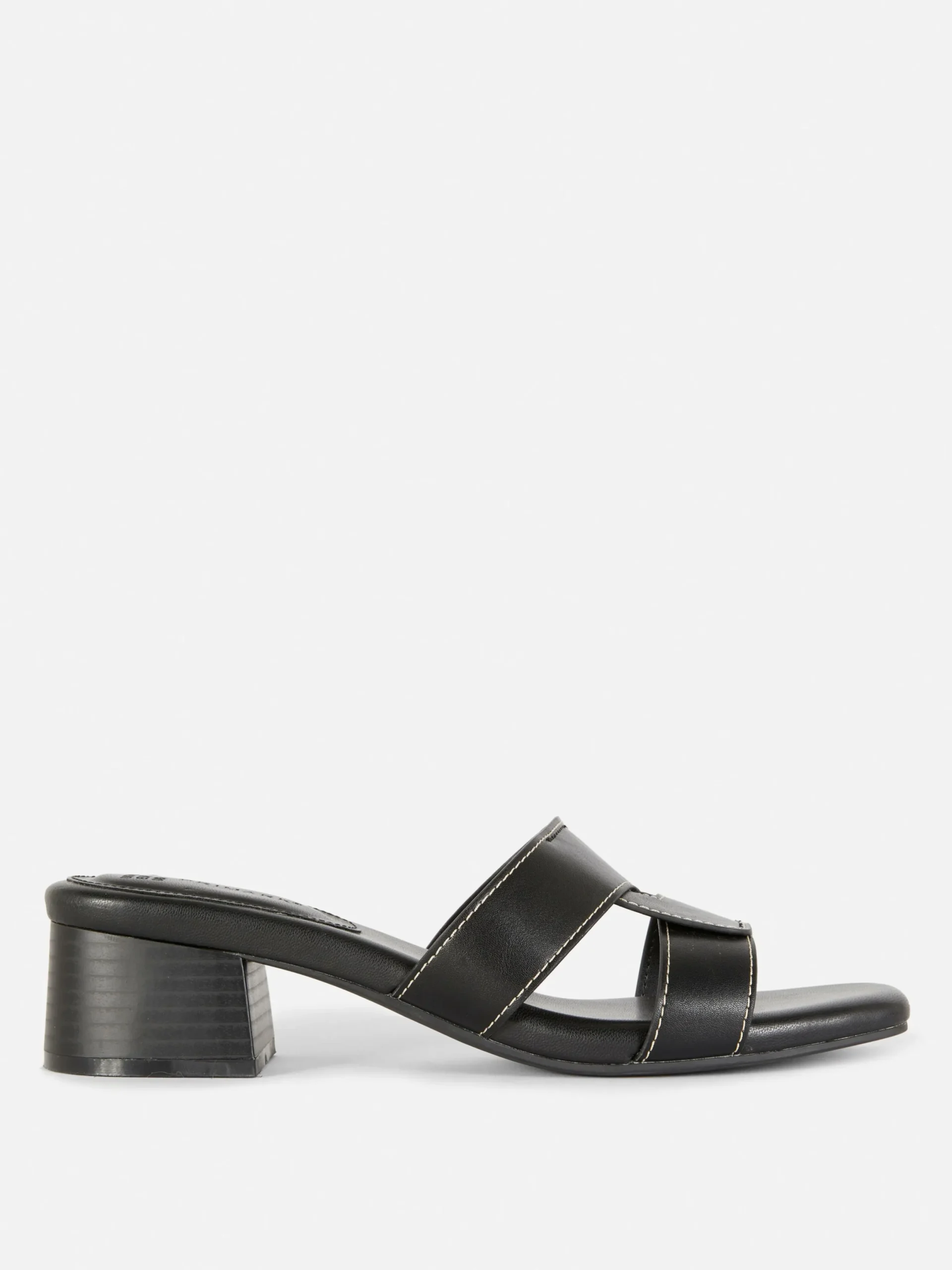 Chaussures À Talons|Primark Mules à Talons Avec Bride à Maillon Noir