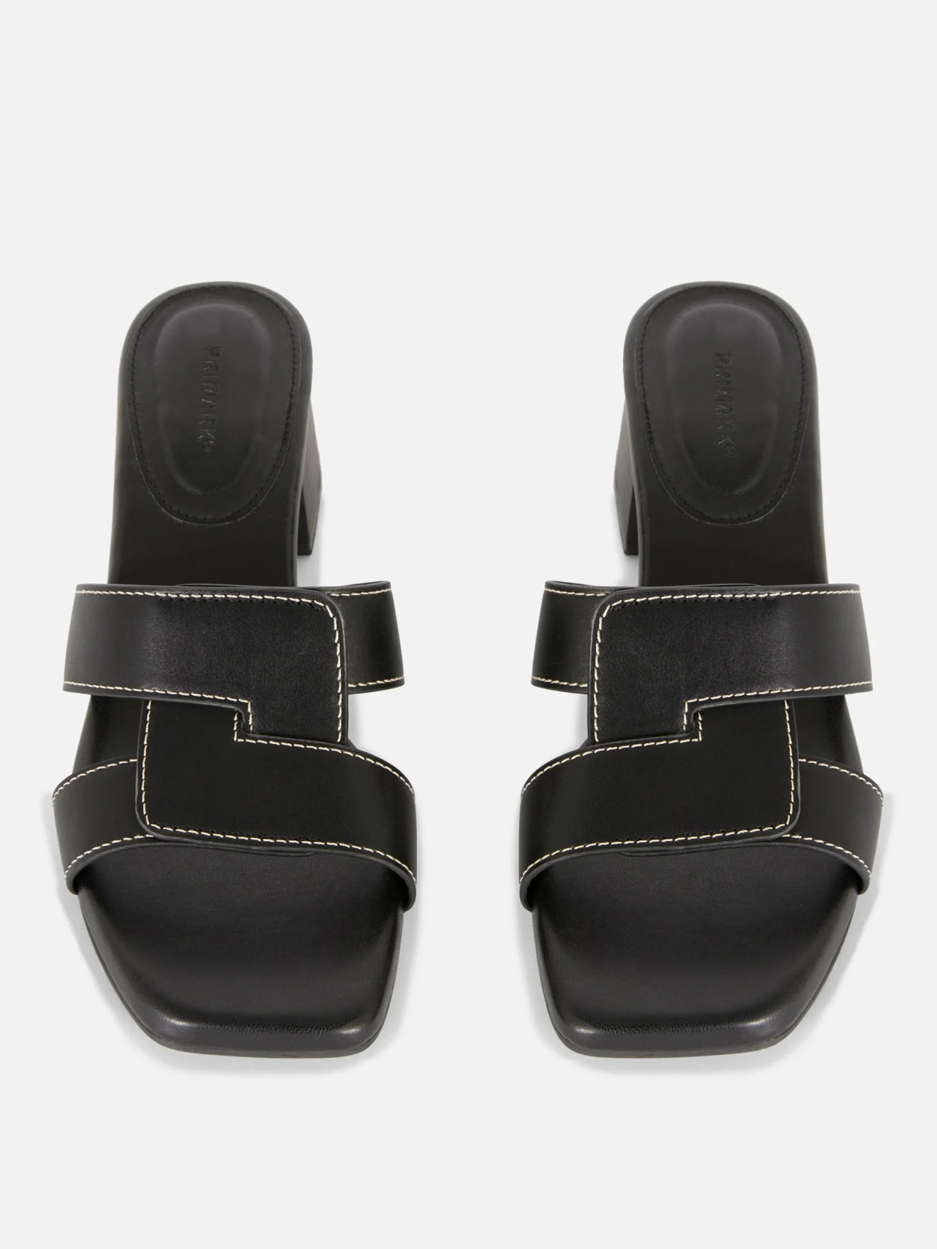 Chaussures À Talons|Primark Mules à Talons Avec Bride à Maillon Noir