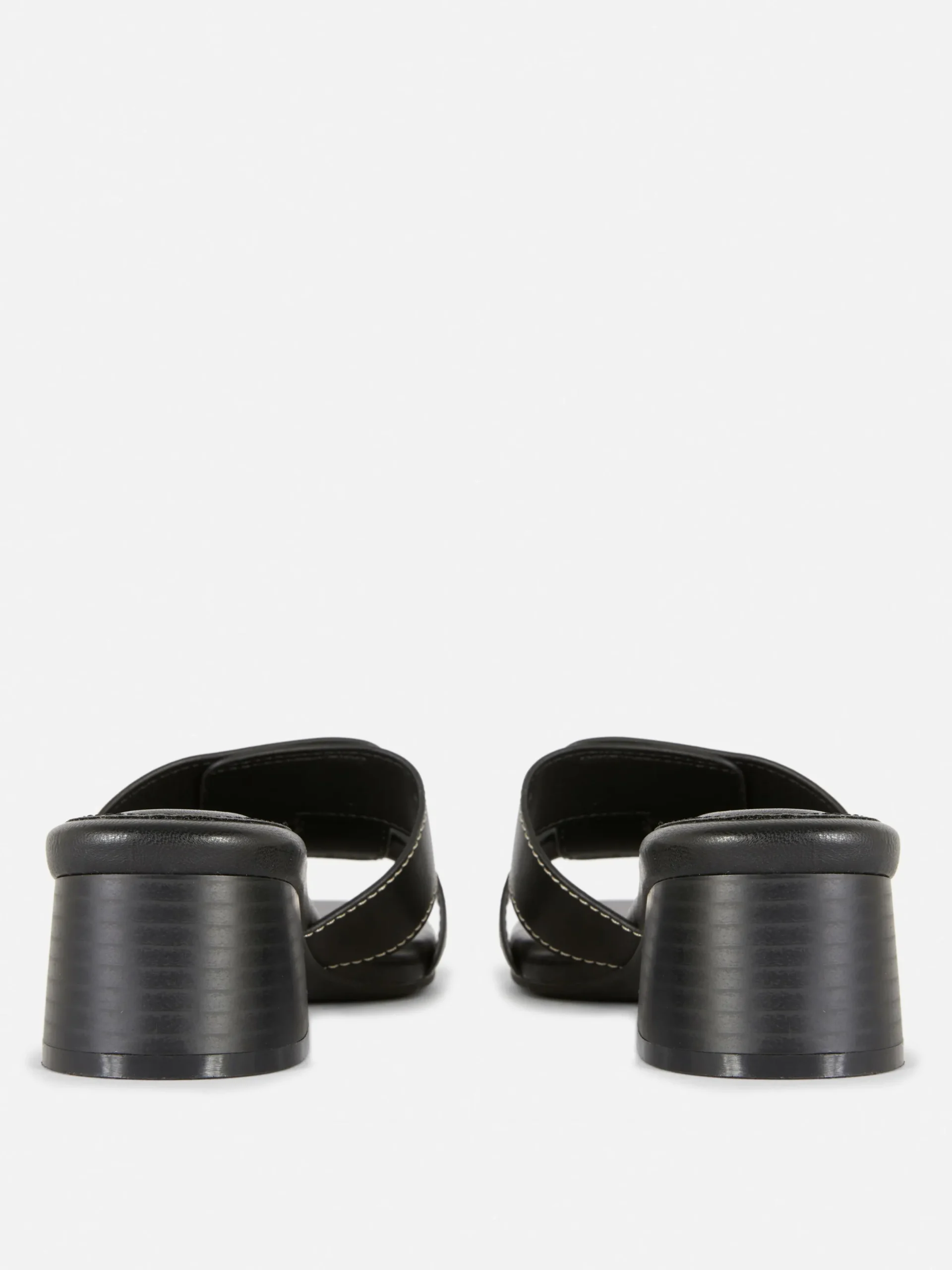 Chaussures À Talons|Primark Mules à Talons Avec Bride à Maillon Noir