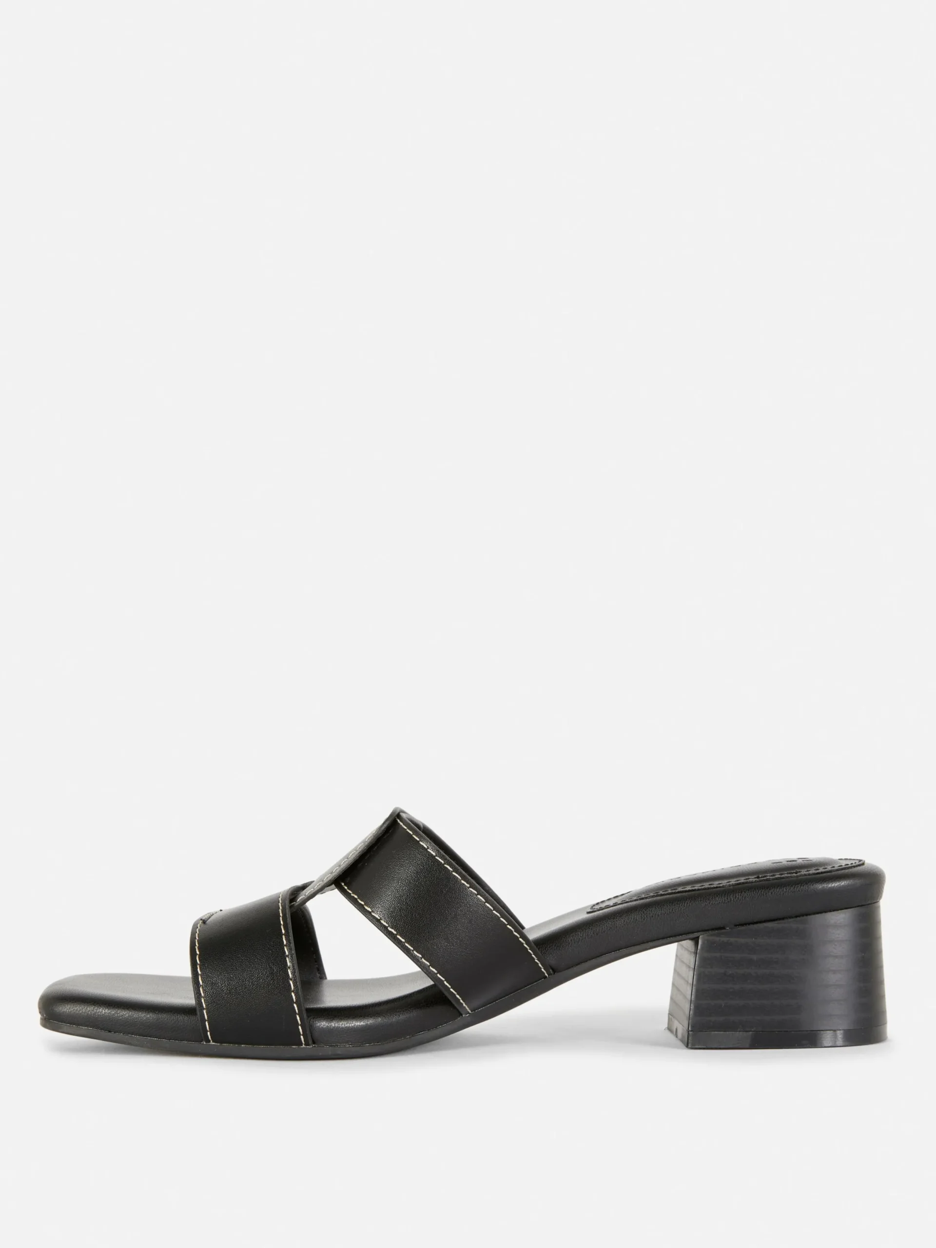 Chaussures À Talons|Primark Mules à Talons Avec Bride à Maillon Noir