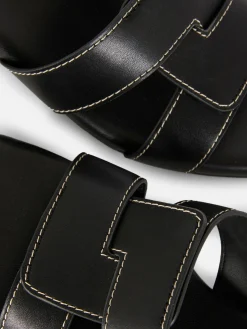 Chaussures À Talons|Primark Mules à Talons Avec Bride à Maillon Noir