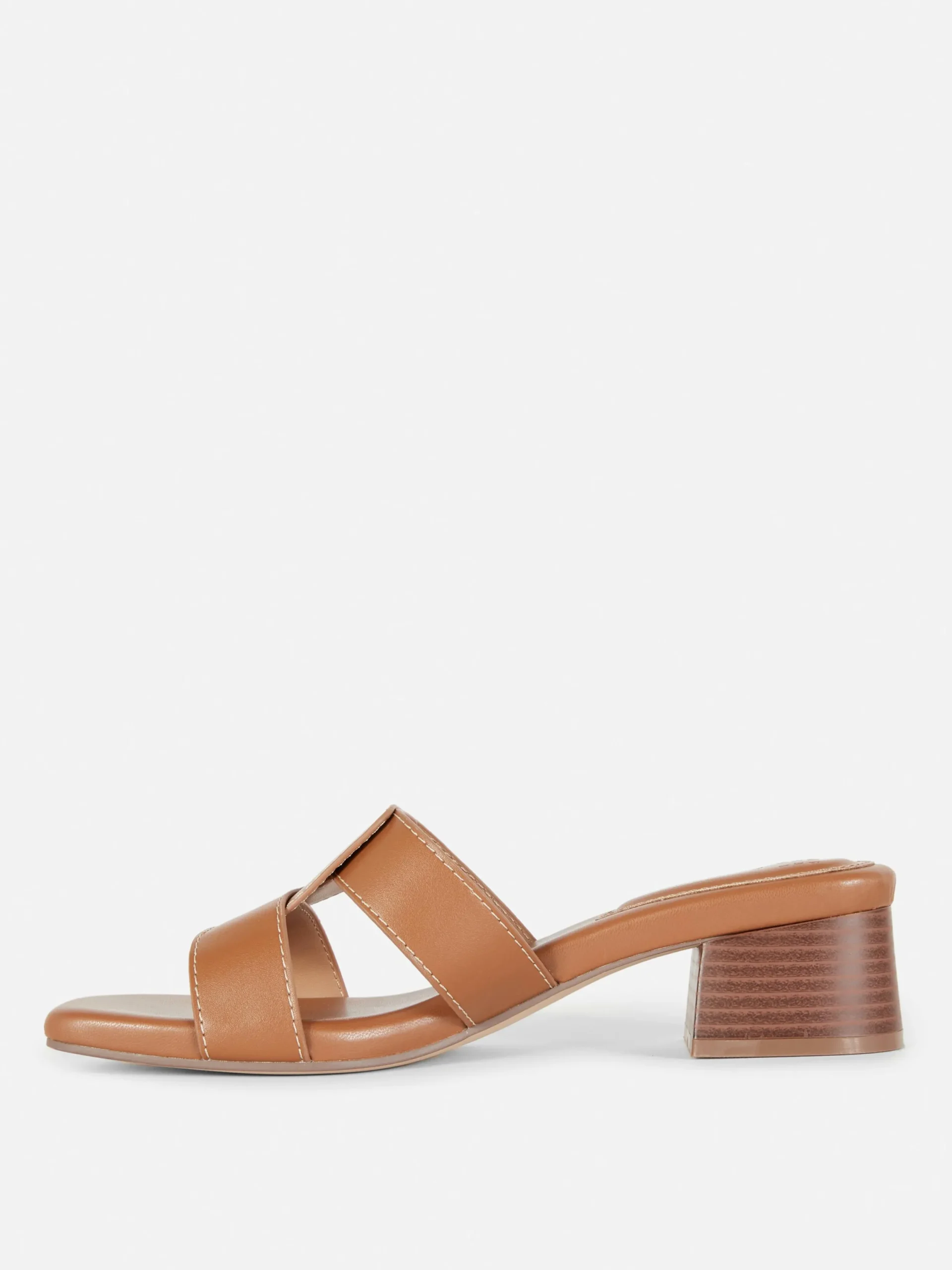 Chaussures À Talons|Primark Mules à Talons Avec Bride à Maillon Fauve