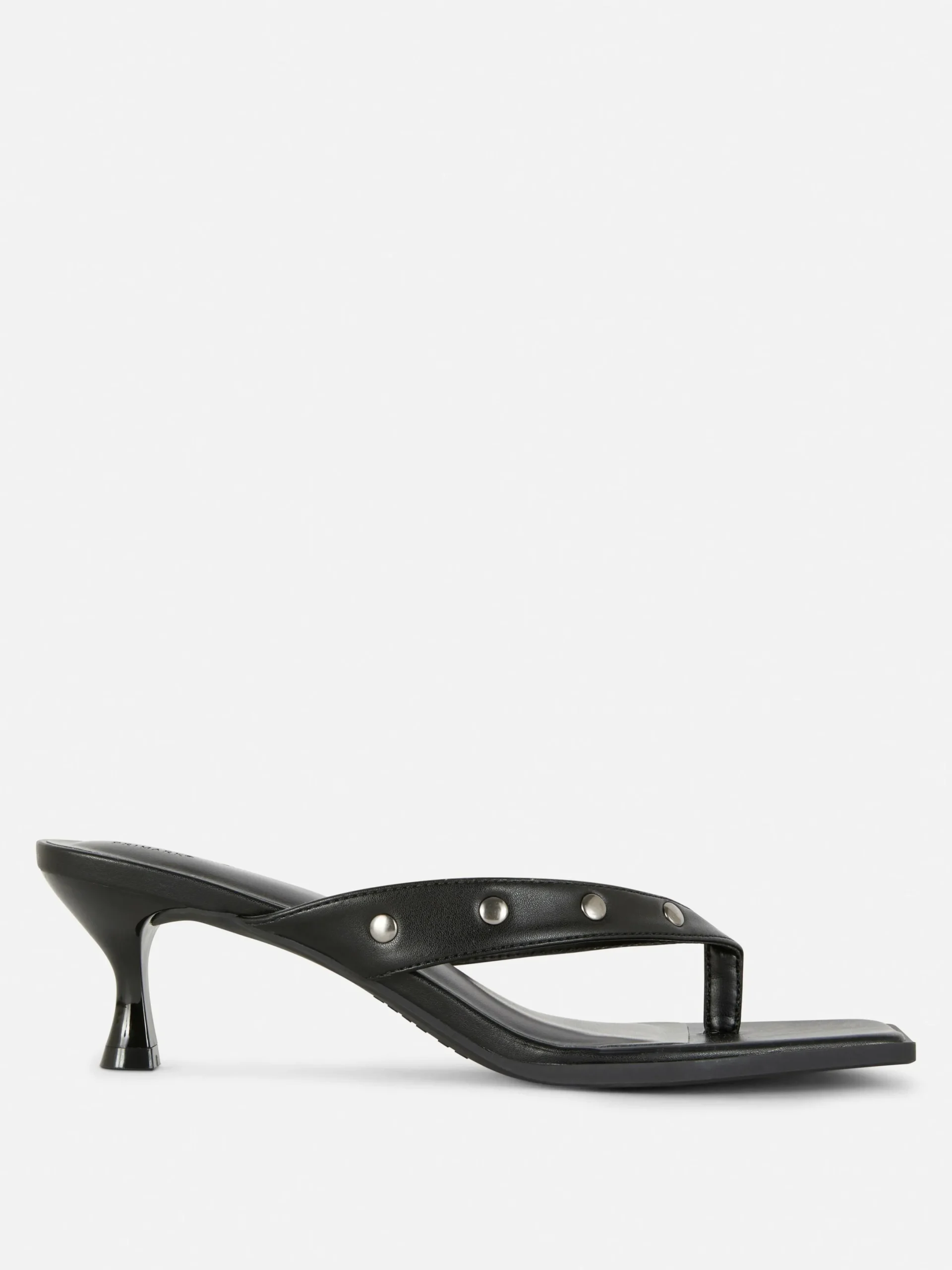 Chaussures À Talons|Primark Mules Cloutées En Simili Cuir Rita Ora Noir