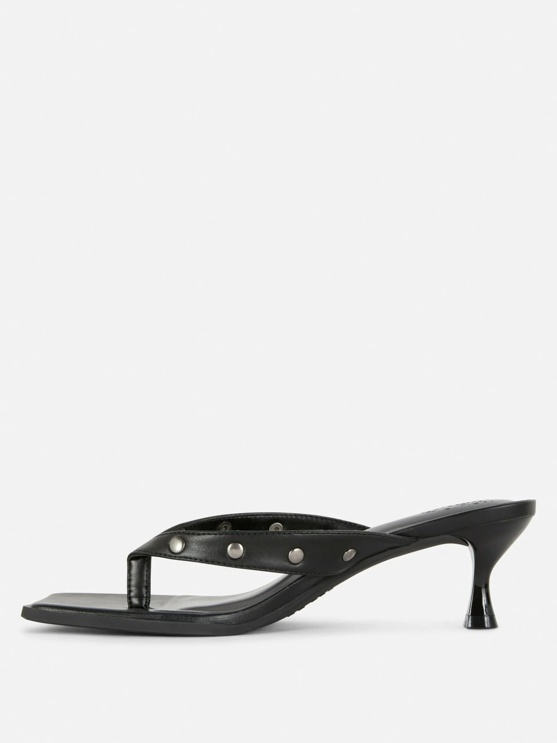 Chaussures À Talons|Primark Mules Cloutées En Simili Cuir Rita Ora Noir