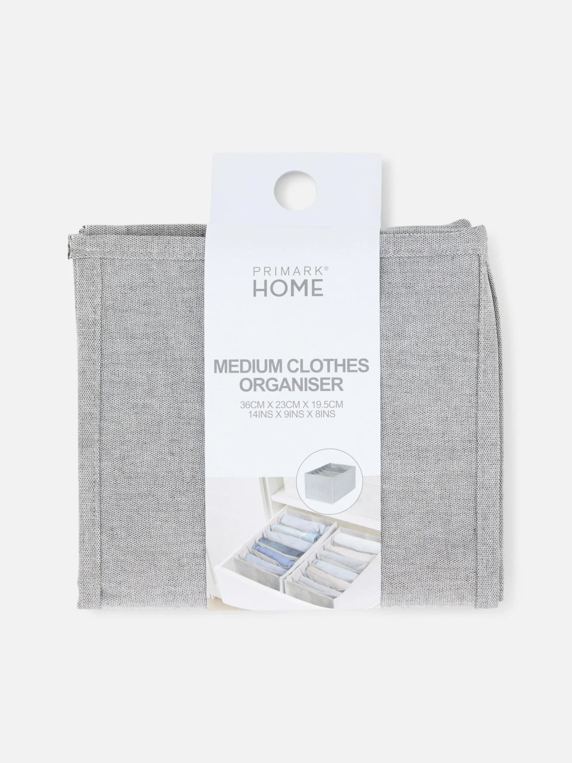 Boîtes Et Paniers|Primark Option De Rangement De Taille Moyenne Pour Vêtements Gris clair