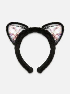 Déguisements Halloween Pour Enfants|Accessoires Halloween|Primark Oreilles De Chat Duveteuses Pour Halloween Noir