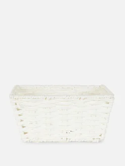 Boîtes Et Paniers|Primark Panier Carré En Corde Blanc